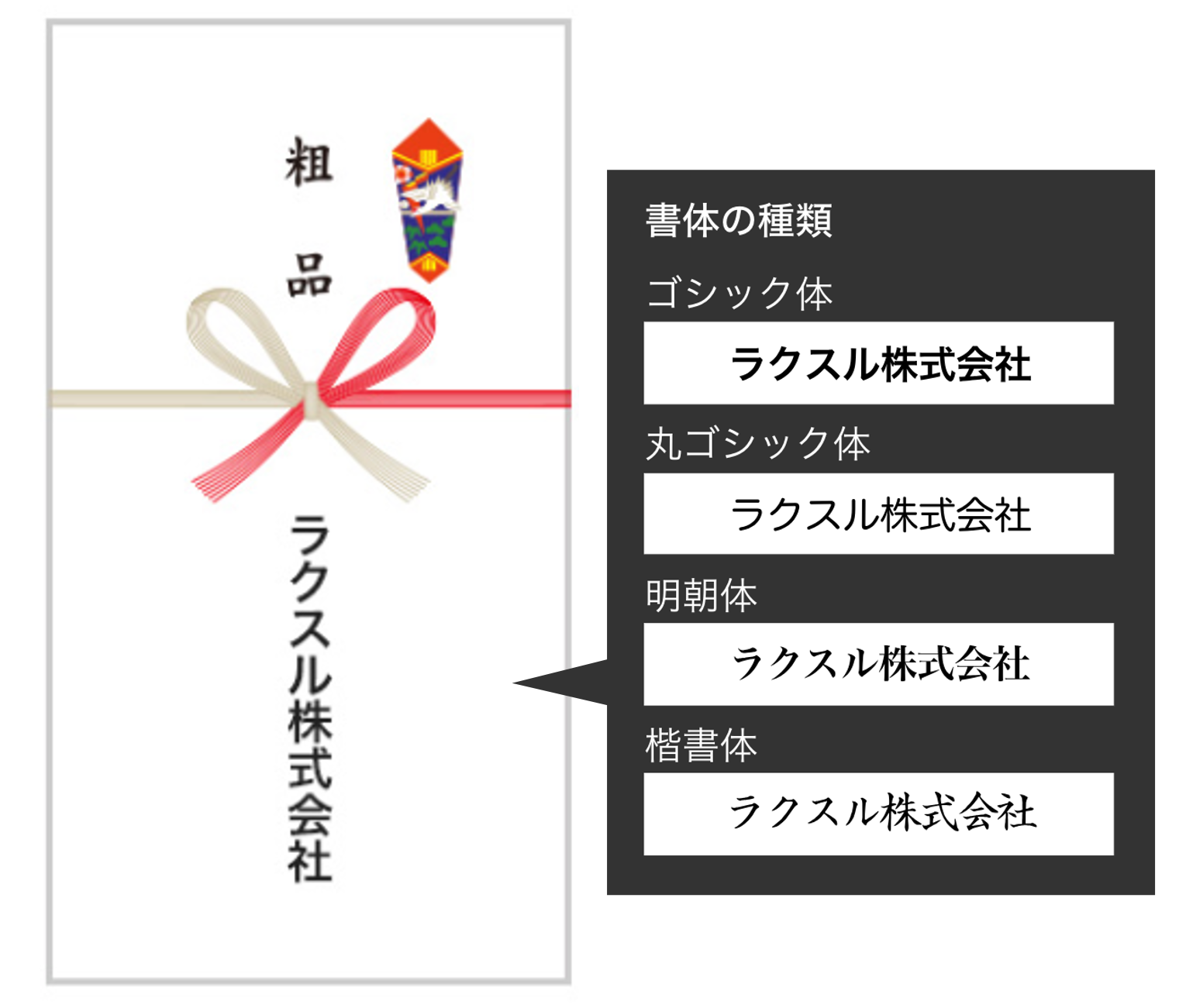 熨斗名入れ